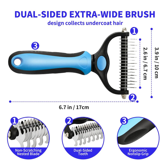 PawShed Professional Pet Deshedding Brush