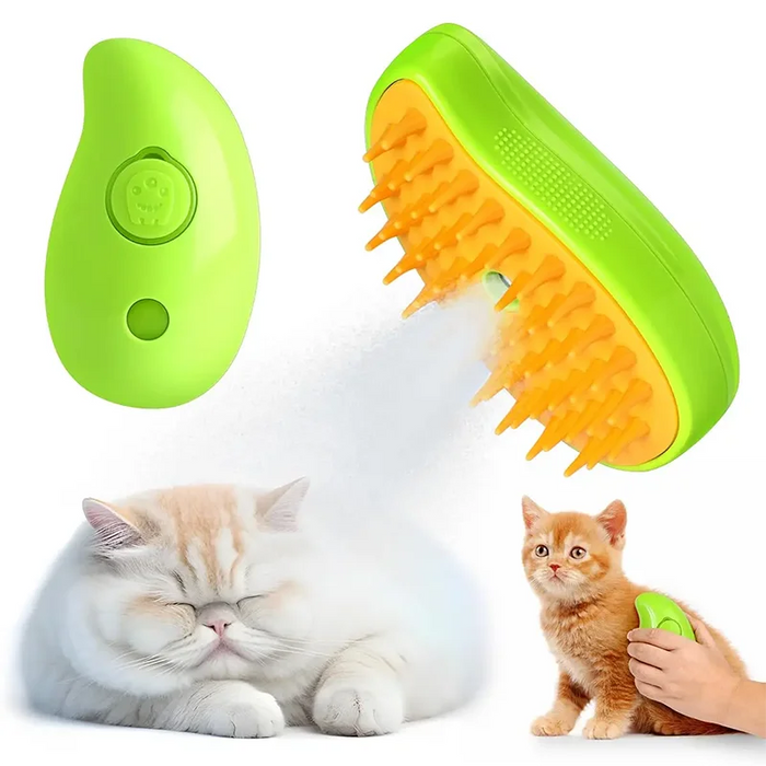 SteamyPaws™ 3-in-1 Dog Steamer Brush