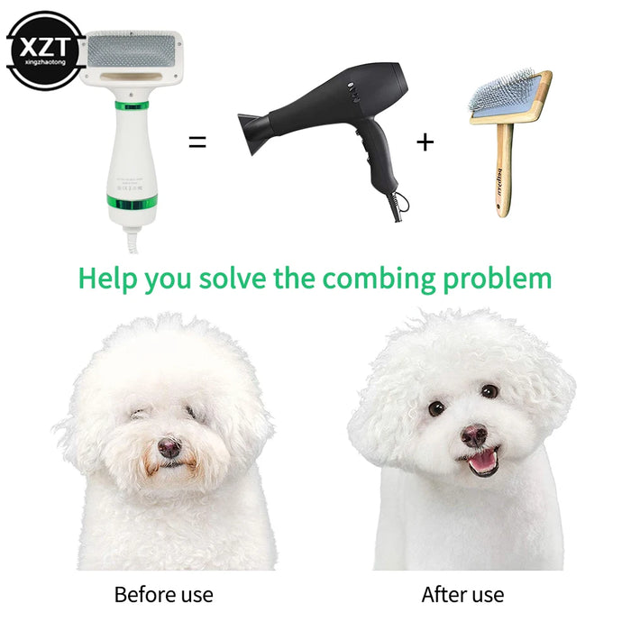 2-in-1 Cat Dog Puppy Dryer Grooming and Care