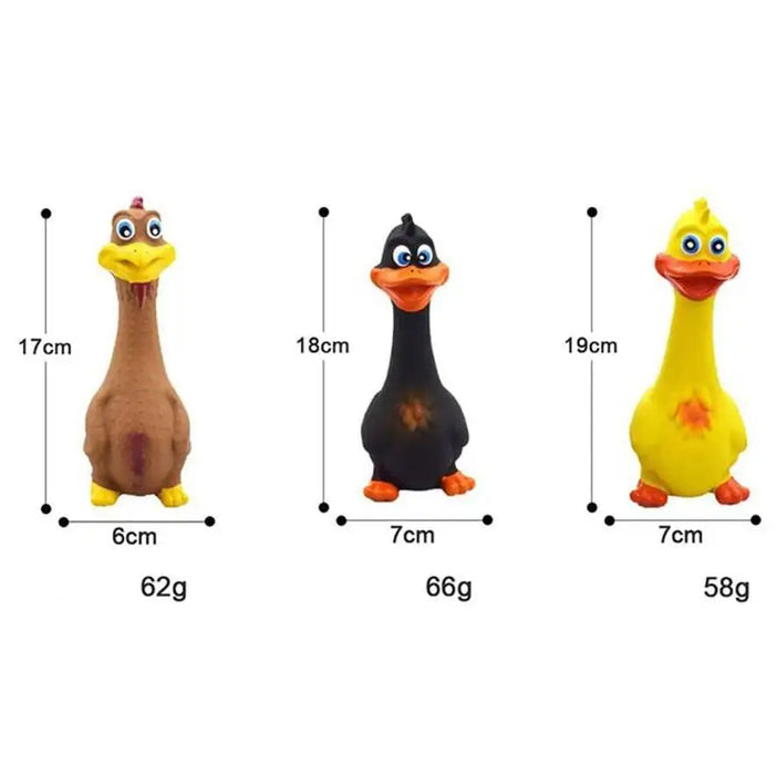 Chicken Shape Latex Chew Toy