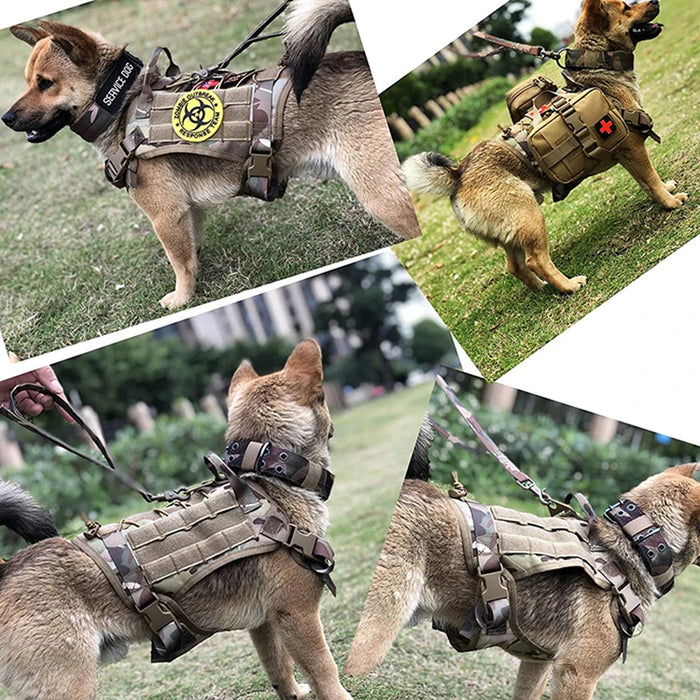 Tactical Dog Harness Military Pet Training Vest