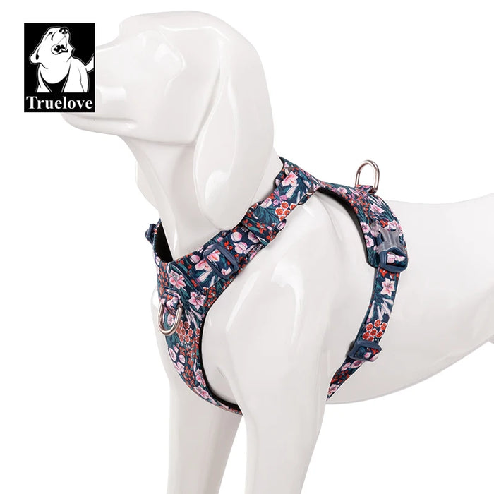 Truelove Pet Harness Pure Cotton Floral Print