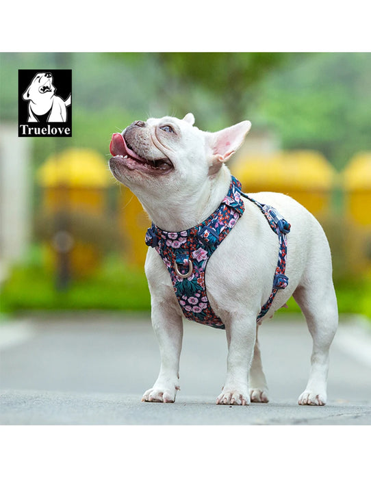 Truelove Pet Harness Pure Cotton Floral Print