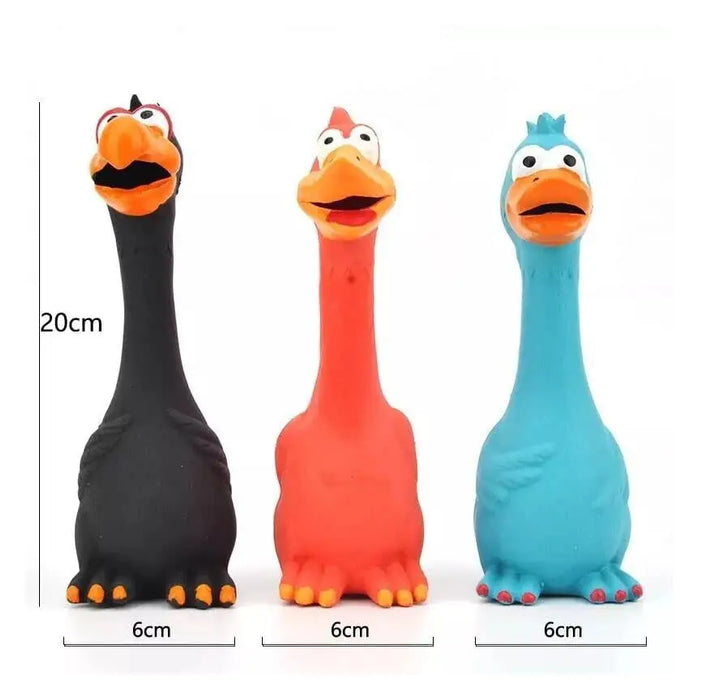 Chicken Shape Latex Chew Toy